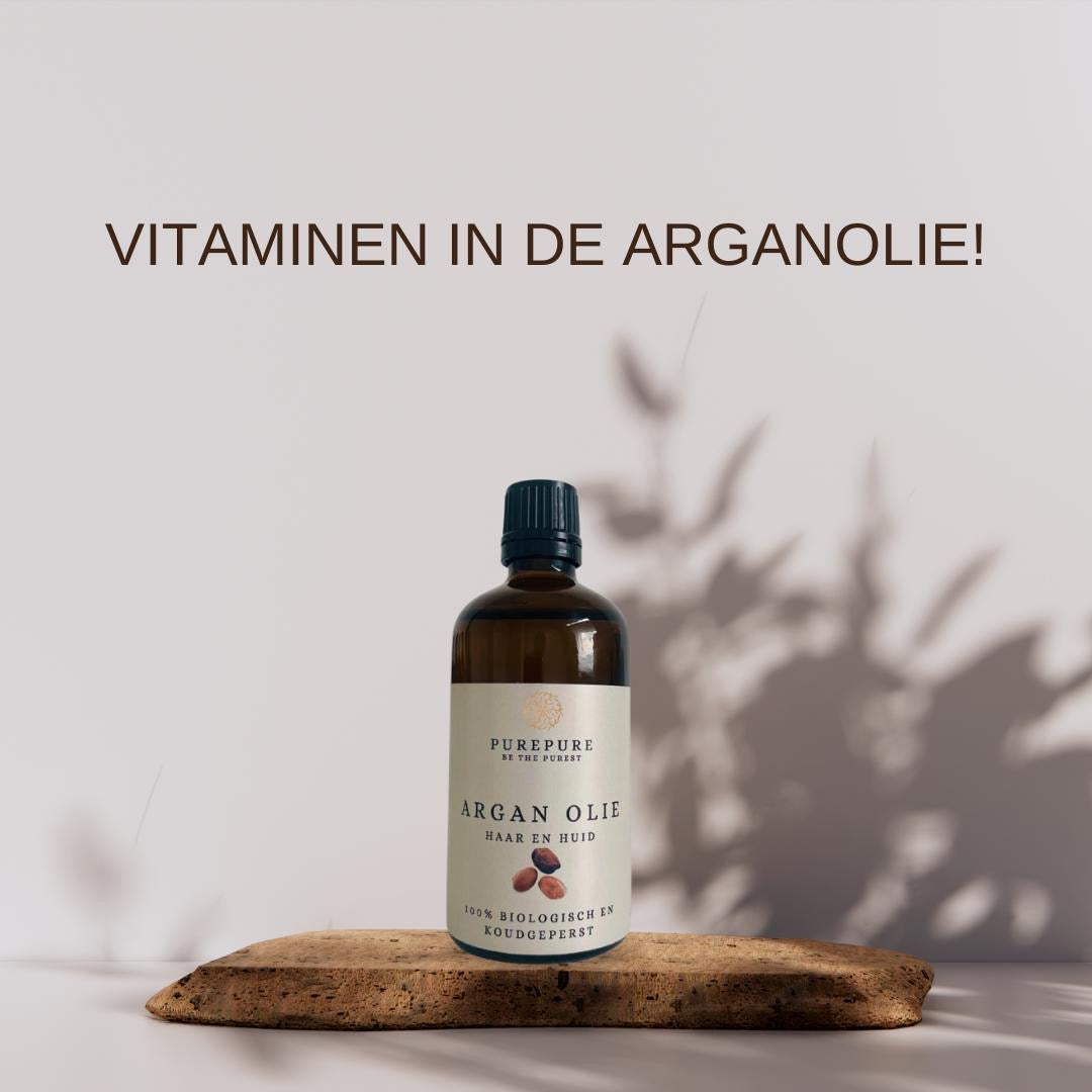 Vitaminen in arganolie voor huid en haar - PurePure